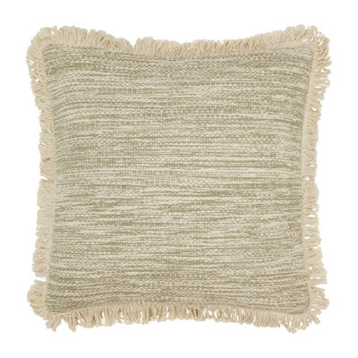 furn. Sienna 100% Cotton Fringed Polyester Filled Cushion