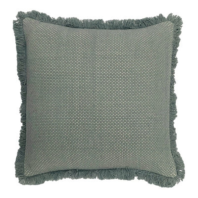 furn. Sienna 100% Cotton Fringed Polyester Filled Cushion