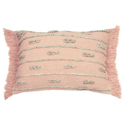 furn. Sigrid Scandi Fringed Feather Filled Cushion