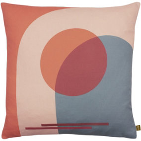 furn. Sun Arch Geometric Circular Patterned Polyester Filled Cushion