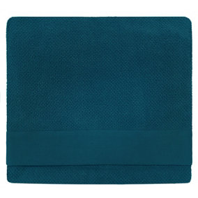 furn. Textured Bath Sheet, Cotton, Blue