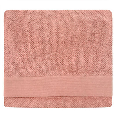furn. Textured Bath Sheet, Cotton, Blush Price Comparisons | Compare The Build