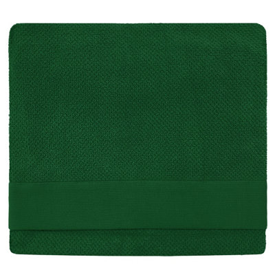 furn. Textured Bath Sheet, Cotton, Dark Green Price Comparisons | Compare The Build