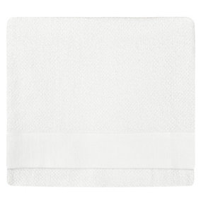 furn. Textured Bath Sheet, Cotton, White