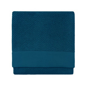 furn. Textured Bath Towel, Cotton, Blue