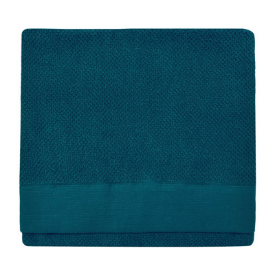 furn. Textured Bath Towel, Cotton, Blue Price Comparisons | Compare The Build