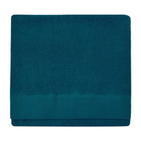 furn. Textured Bath Towel, Cotton, Blue