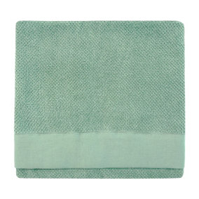 furn. Textured Bath Towel, Cotton, Smoke Green