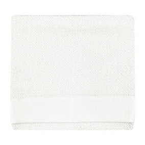furn. Textured Bath Towel, Cotton, White