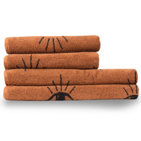 furn. Theia 4 Piece Towel Bale, Cotton, Pecan