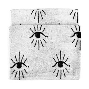furn. Theia Abstract Eye Printed Bath Towel