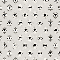 furn. Theia Grey/Beige Abstract Eyes Foiled Wallpaper Sample
