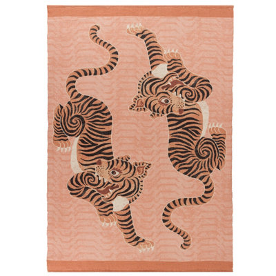 furn. Tibetan Tiger Digitally Printed Outdoor/Indoor Rug