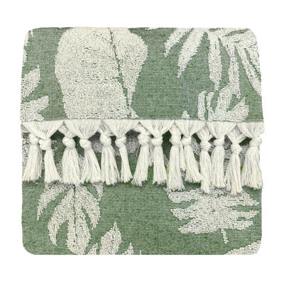 furn. Tropics Botanical Jacquard Tasselled Bath Towel Price Comparisons | Compare The Build