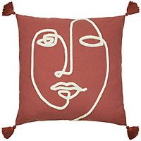furn. Uno Face Tufted Tasselled Polyester Filled Cushion