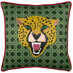 furn. Untamed Cheetah Tropical Polyester Filled Cushion