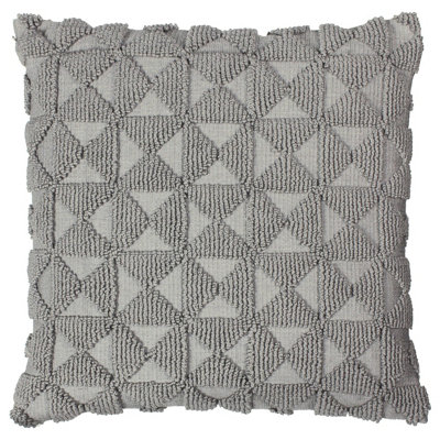 furn. Varma Geometric 100% Cotton Feather Filled Cushion