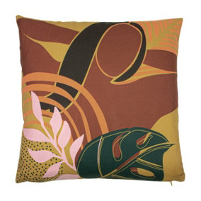 furn. Vida Abstract Floral Feather Filled Cushion