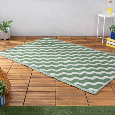 furn. Wave Outdoor/Indoor 100% Recycled Rug