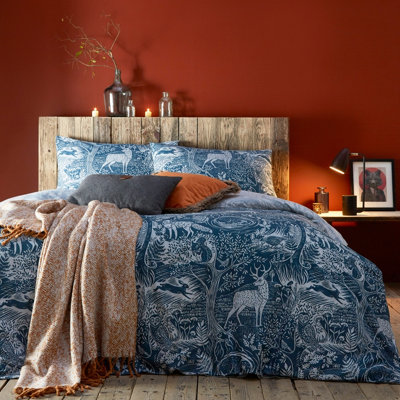 furn. Winter Woods Animal Reversible Duvet Cover Set