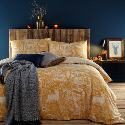 furn. Winter Woods Animal Reversible Duvet Cover Set