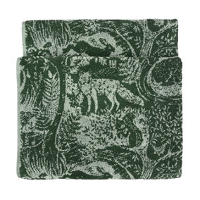 furn. Winter Woods Tufted Animal Printed Bath Towel