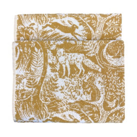 furn. Winter Woods Tufted Animal Printed Bath Towel