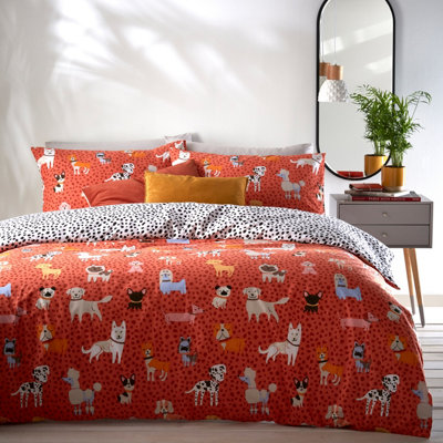 Sausage dog outlet reversible duvet set