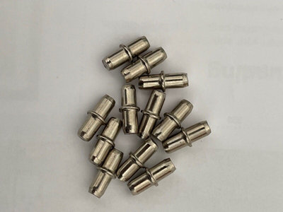 Furneo 12x Shelf Support Plug In Steel Pegs Pins 5MM Hole Kitchen ...