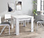 Furneo Modern Dining Table Only Extendable 90-180cm White Pine Effect Golden 02