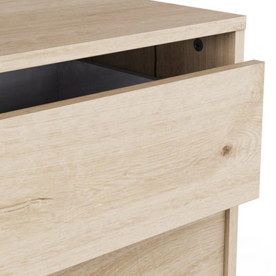 FURNICOMP Dallas Universal 4 Drawers Royal Oak 40cm Tall Narrow ...