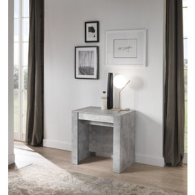 FURNICOMP Novara Concrete Grey Extending Console Dining Table