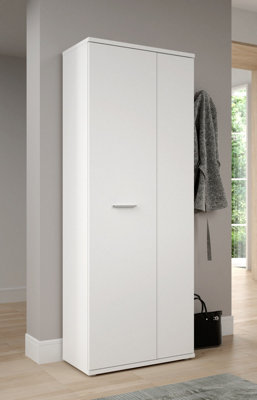FURNICOMP Variant Multipurpose White Tall 2 Door Storage Utility