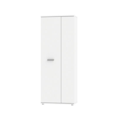 FURNICOMP Variant Multipurpose White Tall 2 Door Storage Utility