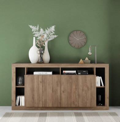 FURNICOMP Viola 4 Door Mercure Oak Large Sideboard