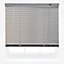 FURNISHED Aluminum Venetian Blinds - Silver 25mm Slats Trimmable Blinds for Windows and Doors (W)120cm (L)210cm