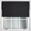 FURNISHED Blackout Roller Blinds - Black Trimmable Blind for Windows and Doors (W)145cm (L)165cm