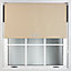 FURNISHED Blackout Roller Blinds with Triple Round Eyelets & Metal Fittings - Cappuccino (W)115cm (L)165cm