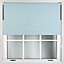 FURNISHED Blackout Roller Blinds with Triple Round Eyelets & Metal Fittings - Duck Egg Blue (W)105cm (L)165cm