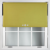 FURNISHED Blackout Roller Blinds with Triple Round Eyelets & Metal Fittings - Green (W)205cm (L)210cm