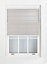 FURNISHED Day and Night Roller Blinds - Grey Striped Roller Shades for Windows and Doors (W)170cm (L)165cm