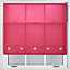 Furnished Daylight Roller Blind with Square Eyelets - Trimmable Fuchsia, 125cm x 165cm