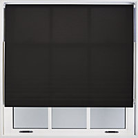 FURNISHED Daylight Roller Blinds - Black Trimmable Blind for Windows and Doors (W)215cm (L)165cm
