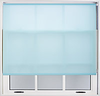FURNISHED Daylight Roller Blinds - Duck Egg Blue Trimmable Blind for Windows and Doors (W)230cm (L)165cm