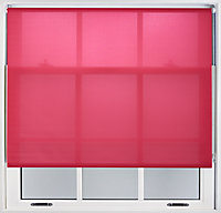 FURNISHED Daylight Roller Blinds - Fuchsia Pink Trimmable Blind for Windows and Doors (W)235cm (L)165cm