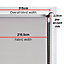 FURNISHED Daylight Roller Blinds - Grey Trimmable Blind for Windows and Doors (W)215cm (L)210cm