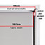 FURNISHED Daylight Roller Blinds - Red Trimmable Blind for Windows and Doors (W)105cm (L)165cm