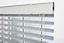 FURNISHED Faux Wood Venetian Blinds - Grey 50mm Slats Trimmable Blinds for Windows and Doors  (W)115cm (L)150cm