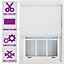 FURNISHED Made to Measure Faux Wood Venetian Blinds - White 50mm Slats Blinds for Windows and Doors (W)150cm (L)150cm