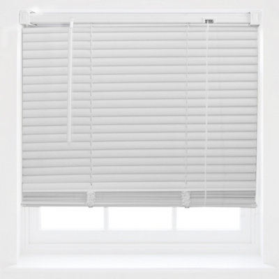 Furnished Made to Measure White PVC Venetian Blind - 25mm Slats Blind for Windows and Doors  (W)150cm (L)150cm - 4